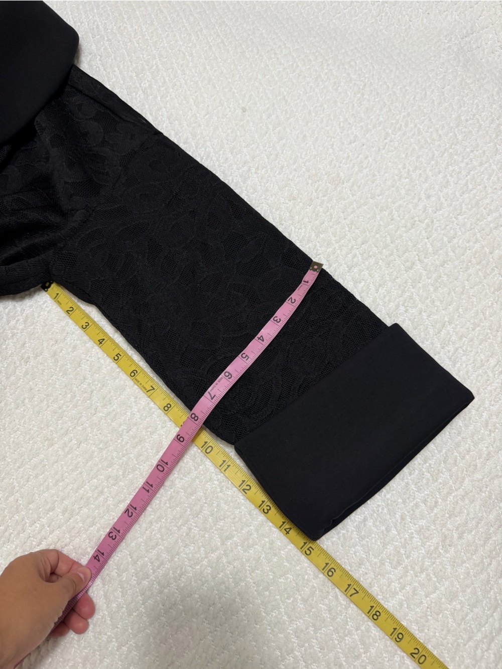 Wynne Layers Lace Mesh Topper With Chiffon Lining Black Women’s Size Large - Picture 9 of 11